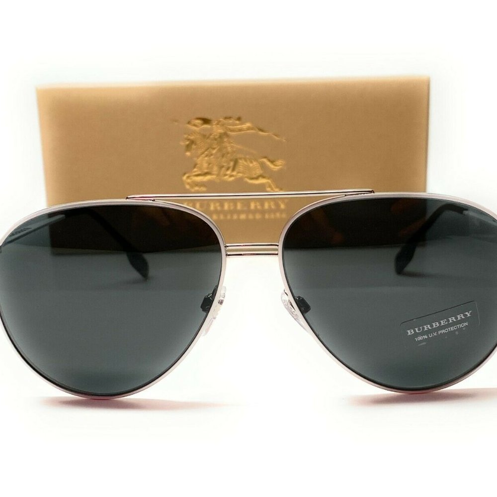 Burberry Pilot 60mm Sunglasses - Picture 3 of 4